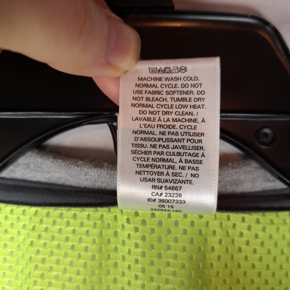 VSX SPORT Women's Grey/Green Mesh Back Short Sleeve Top MEDIUM - Picture 9 of 9